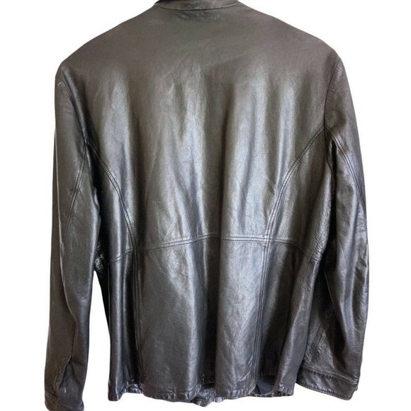 Giorgio Armani Borgo Jacket Size 56 Lamb Leather - Picture 3 of 9